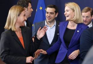 mogherini renzi tsipras thorning schmidt